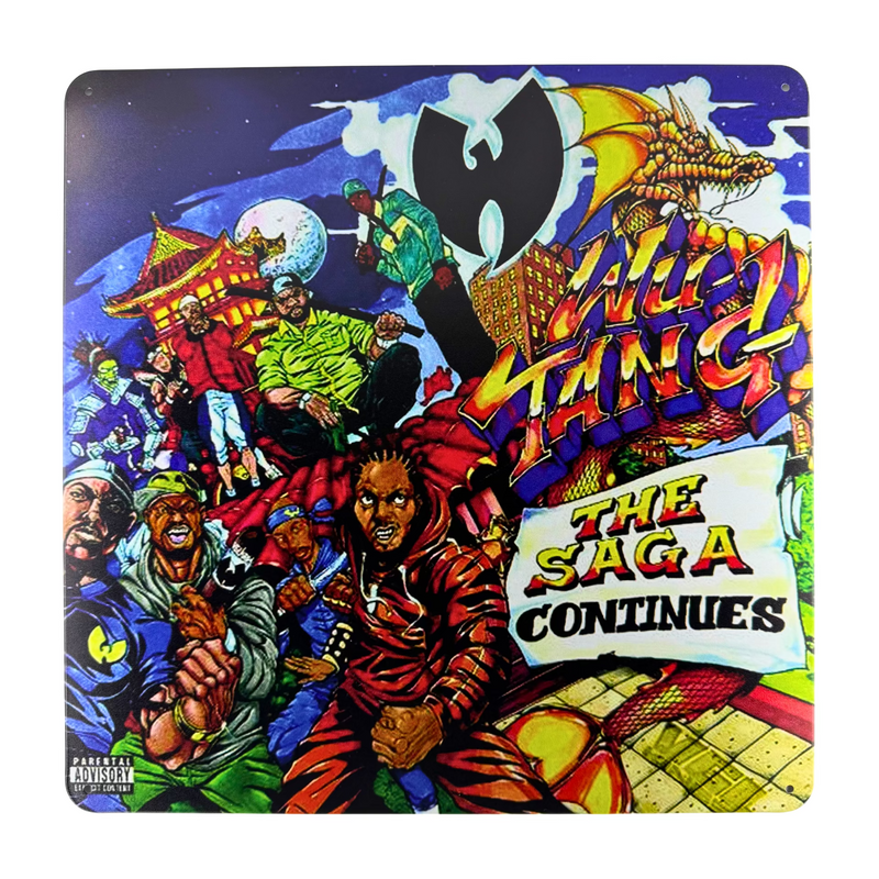 Album Cover Metal Sign: Wu-Tang Clan - The Saga Continues