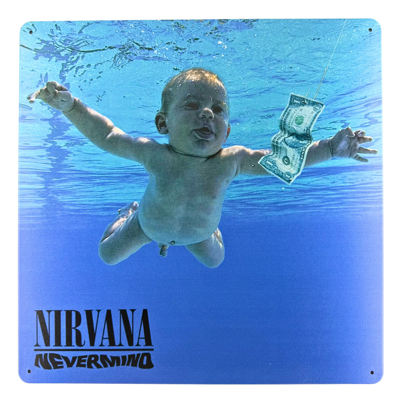Album Cover Metal Sign: Nirvana - Nevermind