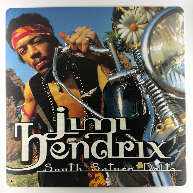 Album Cover Metal Sign: Jimi Hendrix - South Saturn Delta
