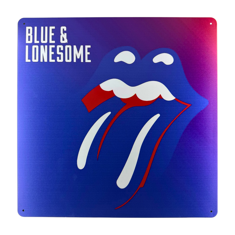 Album Cover Metal Sign: Rolling Stones - Blue and Lonesome