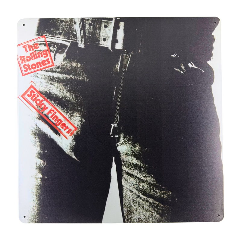 Album Cover Metal Sign: Rolling Stones - Sticky Fingers