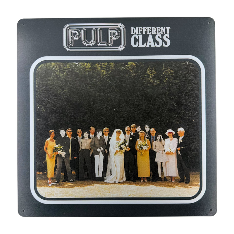 Album Cover Metal Sign: Pulp - Different Class