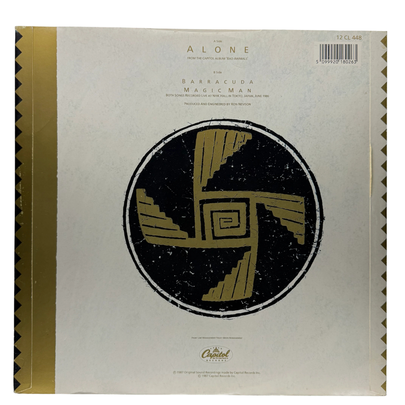 Heart - Alone | 12" Single | Preowned