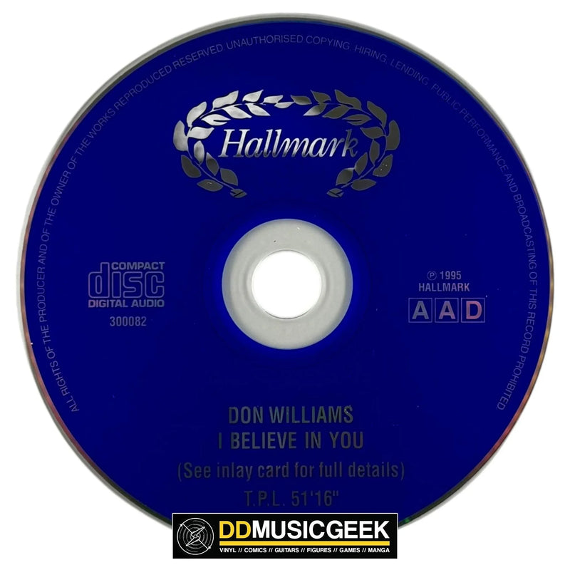 Don Williams : I Believe In You (CD, Comp) - DD Music Geek