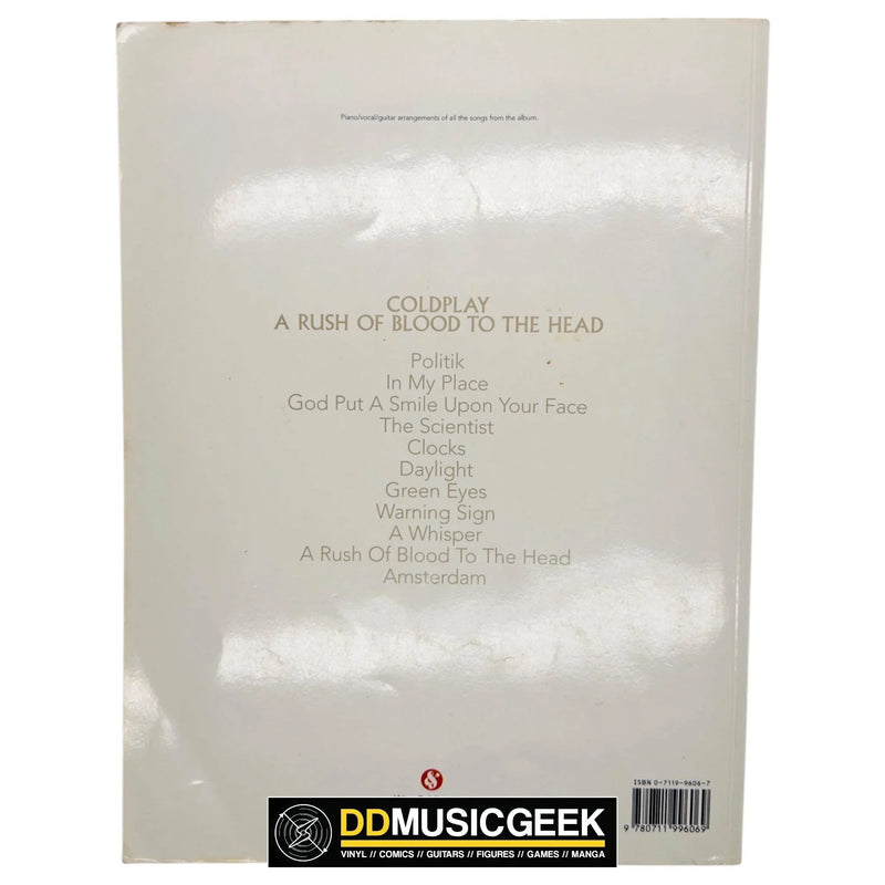 Coldplay - A Rush of Blood to the Head (Rush of Blood to the Head Pvg) by Coldplay - DD Music Geek