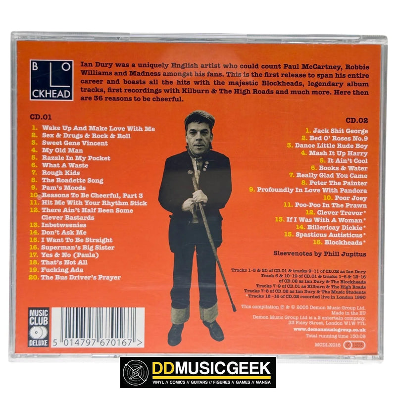 Ian Dury: Reasons To Be Cheerful: The Best Of Ian Dury (2xCD, Comp) - DD Music Geek