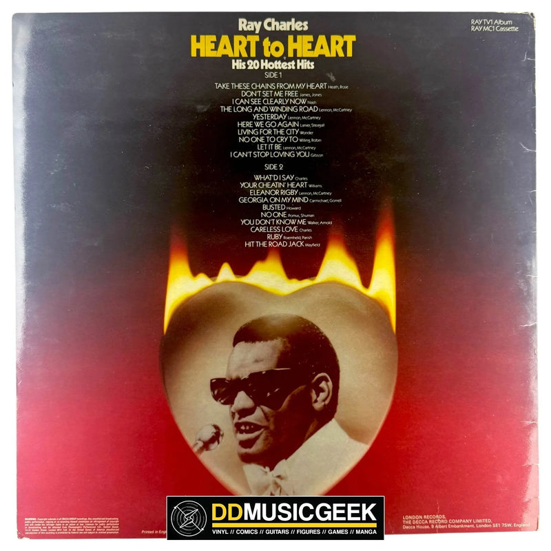 Ray Charles: Heart To Heart (His 20 Hottest Hits) (LP, Comp) - DD Music Geek