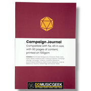 Campaign Journals: 5e / A5 size - DD Music Geek