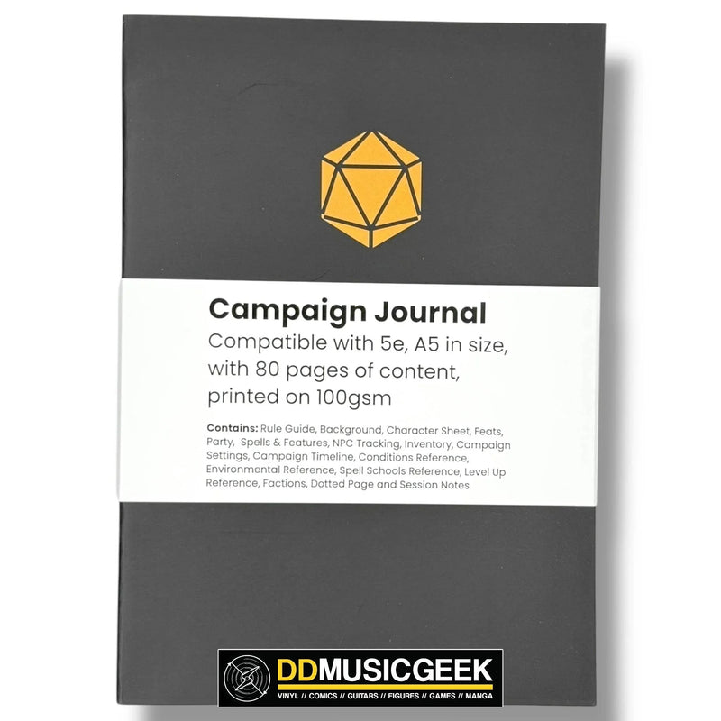Campaign Journals: 5e / A5 size - DD Music Geek