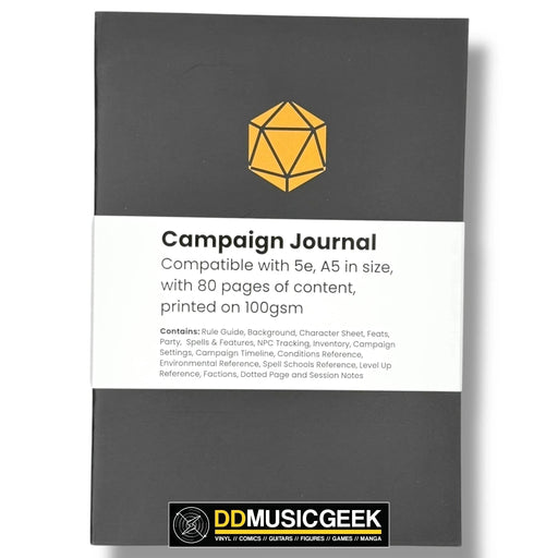 Campaign Journals: 5e / A5 size - DD Music Geek