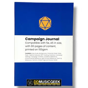 Campaign Journals: 5e / A5 size - DD Music Geek