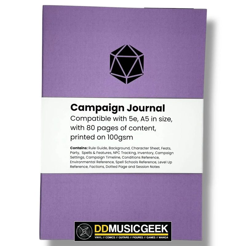Campaign Journals: 5e / A5 size - DD Music Geek