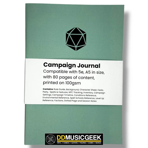 Campaign Journals: 5e / A5 size - DD Music Geek