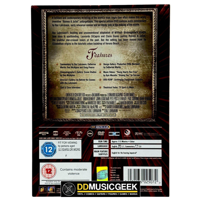 William Shakespeare's: Romeo + Juliet [Preowned DVD] - DD Music Geek