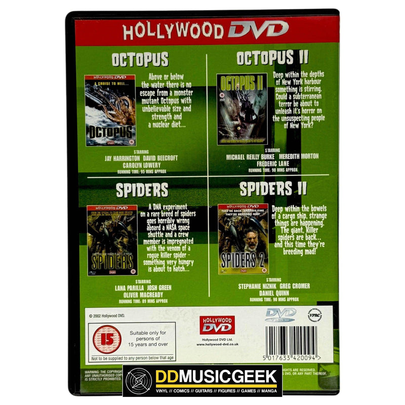 Creature Features: Octopus 1 & 2, Spiders 1&2 [Preowned DVD] - DD Music Geek