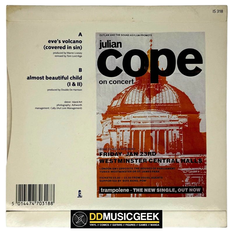 Julian Cope: Eve's Volcano 'Covered In Sin' (7", Single)