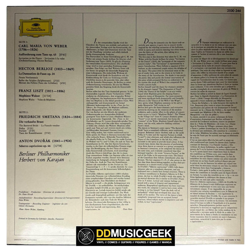 Herbert von Karajan, Berlin Philharmonic Orchestra*: Invitation To The Dance (LP) - DD Music Geek