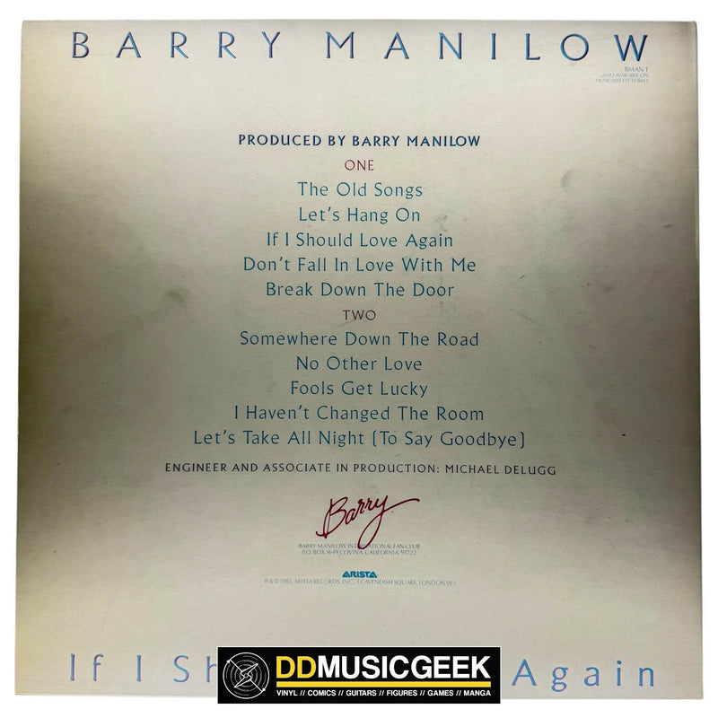 Barry Manilow: If I Should Love Again (LP, Album) - DD Music Geek