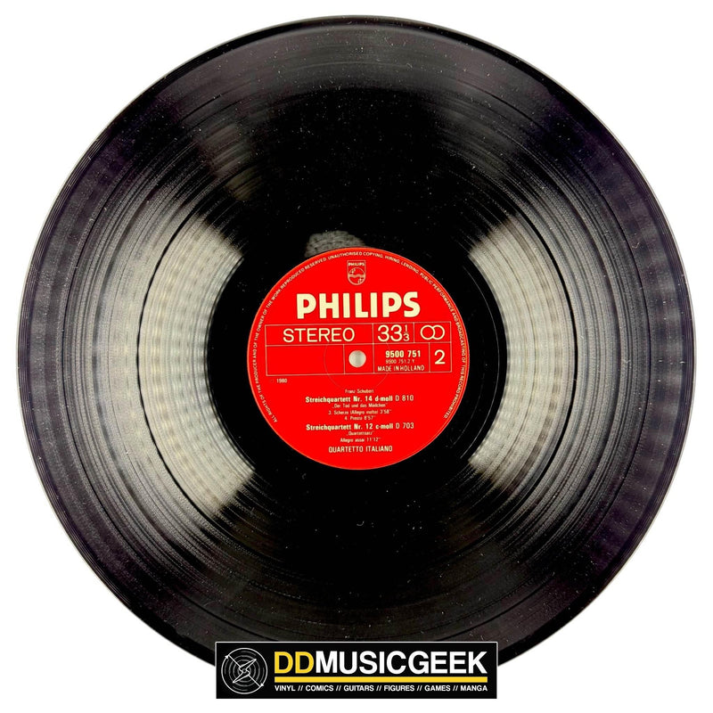 Schubert* – Quartetto Italiano: Der Tod Und Das Mädchen = Death And The Maiden = La Jeune Fille Et La Mort (LP) - DD Music Geek