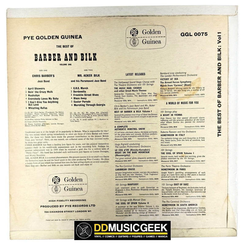 Barber* And Bilk*: The Best Of Barber And Bilk (Volume One) (LP, Comp, Mono, RE, RP) - DD Music Geek