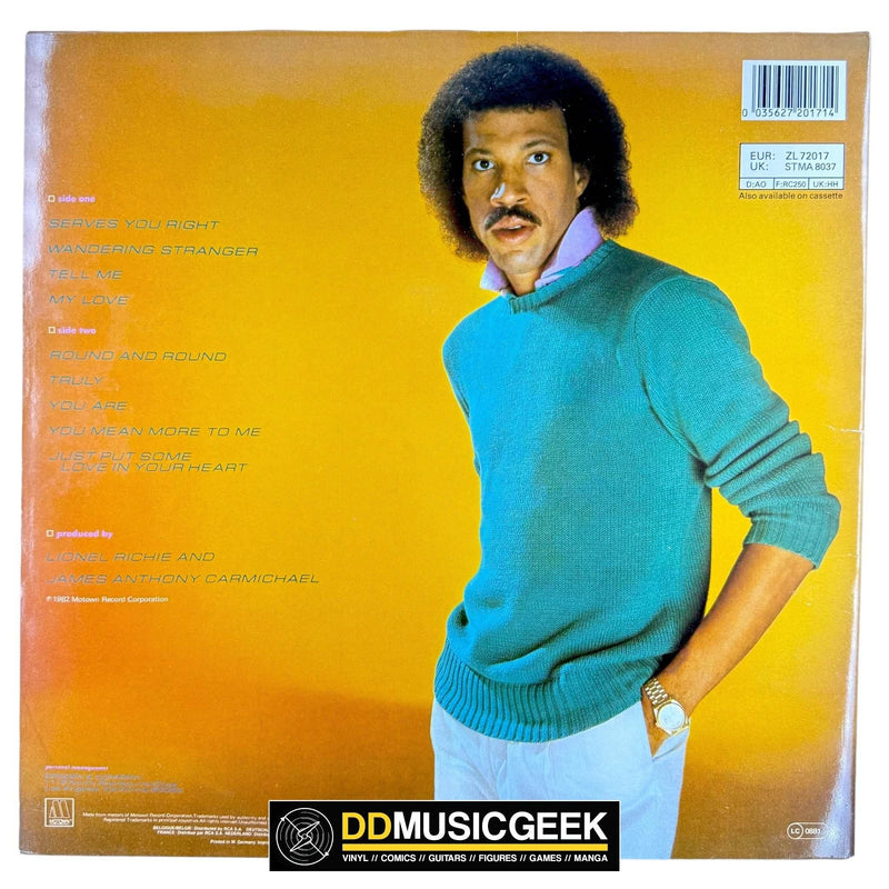 Lionel Richie: Lionel Richie (LP, Album, RE, Gat) - DD Music Geek