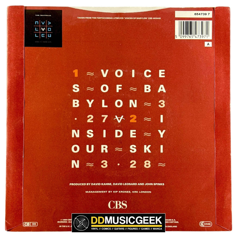 The Outfield: Voices Of Babylon (7", Single)