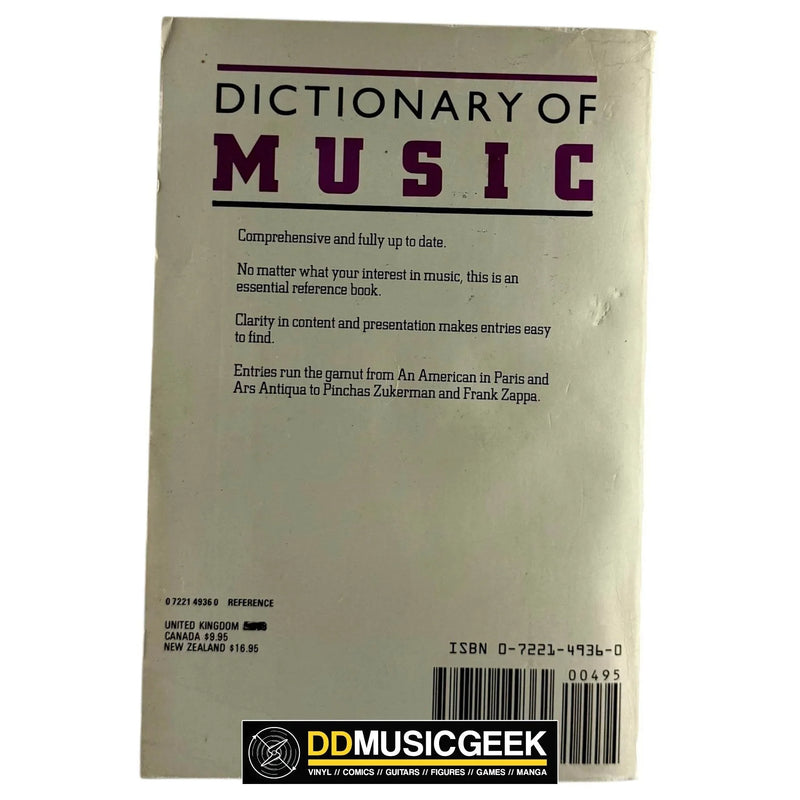 Dictionary of Music - DD Music Geek