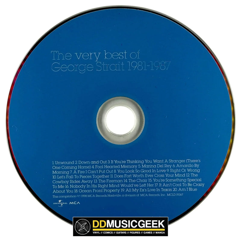 George Strait: The Very Best Of George Strait - 1981-1987 (CD, Comp) - DD Music Geek
