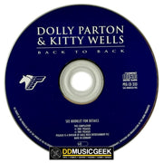 Dolly Parton, Kitty Wells: Back To Back (CD, Comp) - DD Music Geek