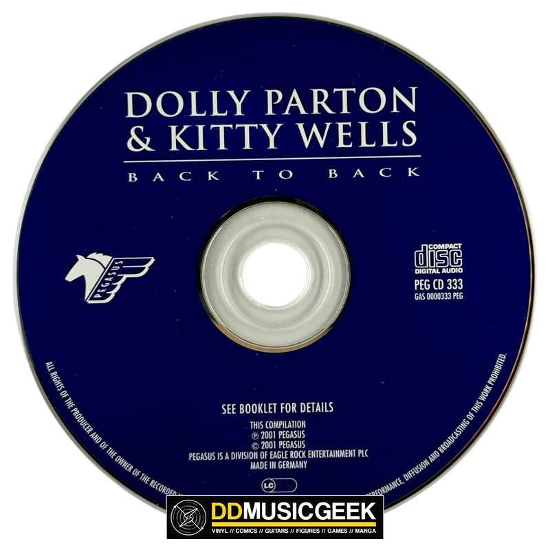 Dolly Parton, Kitty Wells: Back To Back (CD, Comp) - DD Music Geek