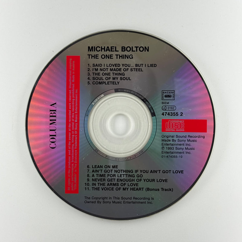 Michael Bolton: The One Thing - Very Good (VG) / Very Good Plus (VG+)