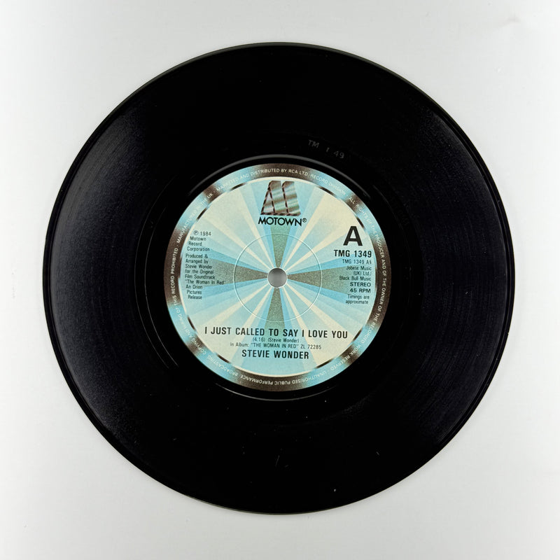 Stevie Wonder: I Just Called To Say I Love You - Very Good Plus (VG+) / Very Good (VG)