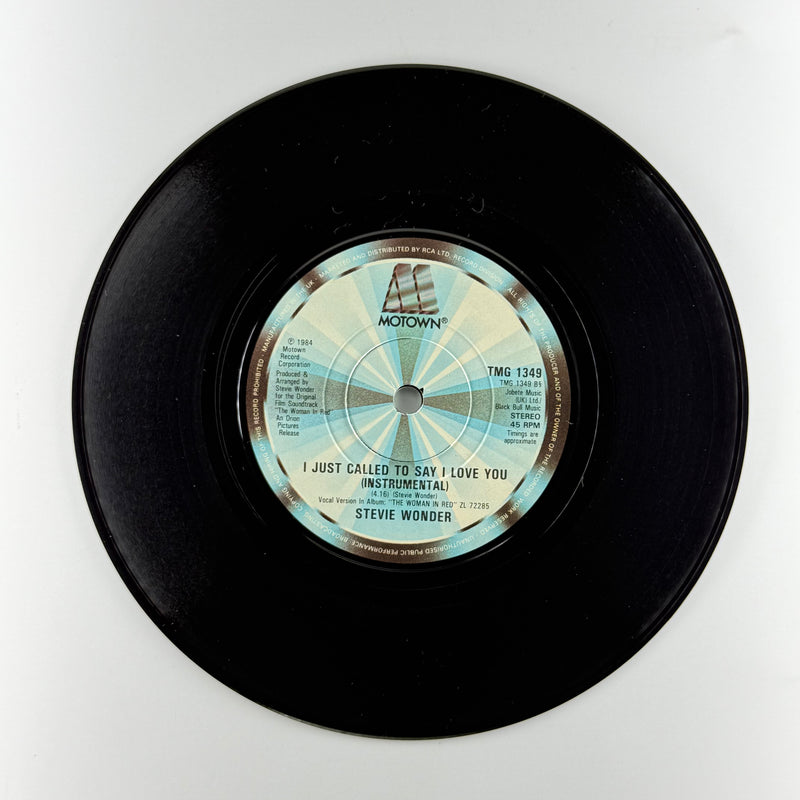Stevie Wonder: I Just Called To Say I Love You - Very Good Plus (VG+) / Very Good (VG)
