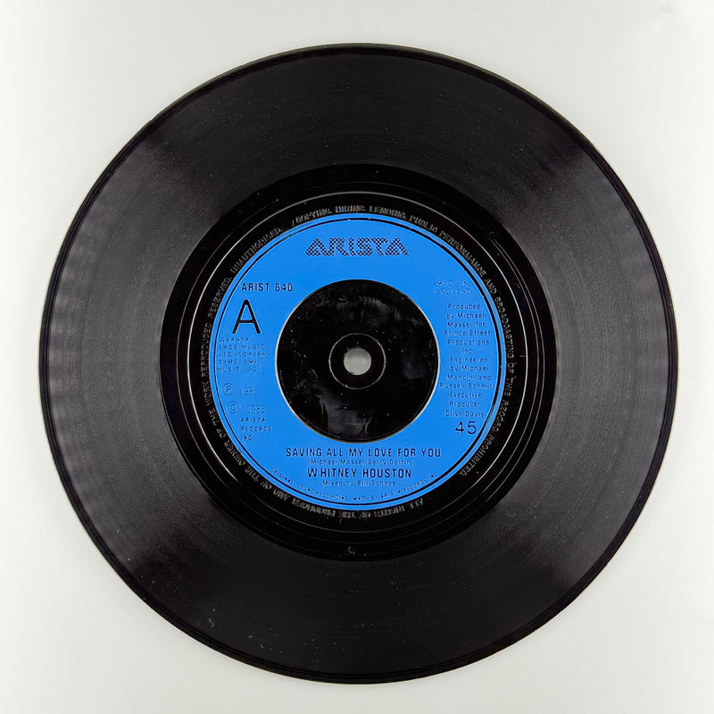 Whitney Houston: Saving All My Love For You - Very Good Plus (VG+) / Very Good (VG)