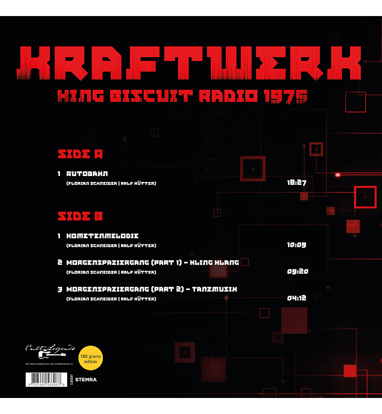 Kraftwerk – King Biscuit Radio 1975 (12-Inch Album on 180g Vinyl)