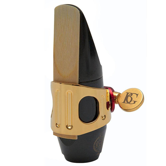BG Duo Ligature ~ Soprano Saxophone ~ Gold Plated - DD Music Geek