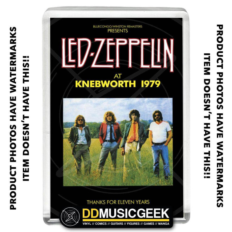 Led Zeppelin, Knebworth 1979 - Poster Print - Large Fridge Magnet - DD Music Geek