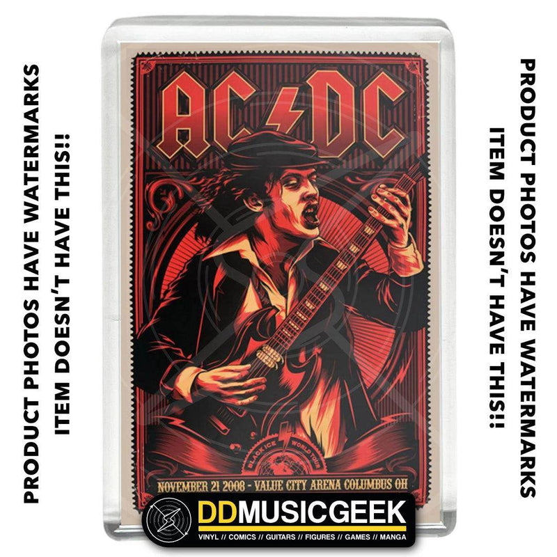 AC/DC, Value City Arena Columbus, 2008 - Poster Print - Small Fridge Magnet - DD Music Geek