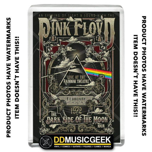 Pink Floyd, Rainbow Theatre, 1972, The Dark Side Of The Moon Tour - Poster Print - Small Fridge Magnet - DD Music Geek
