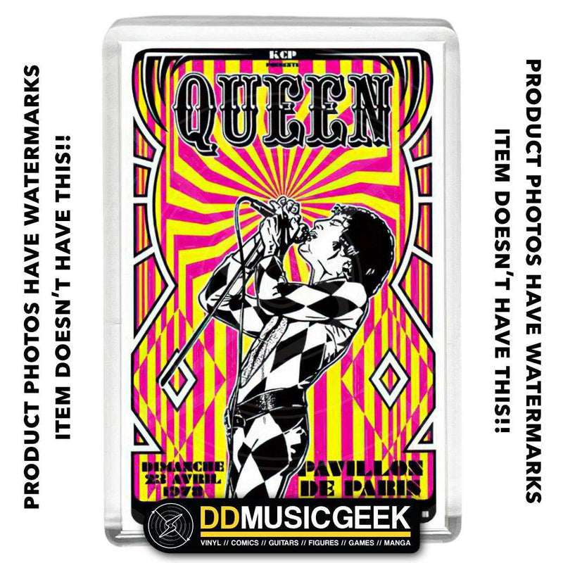 Queen, Pavillon de Paris, 1978 - Poster Print - Small Fridge Magnet - DD Music Geek