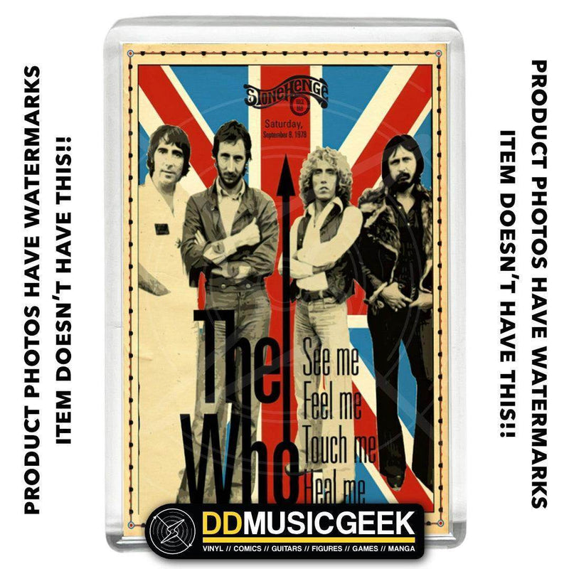 The Who, Stonehenge, 1978 - Poster Print - Small Fridge Magnet - DD Music Geek