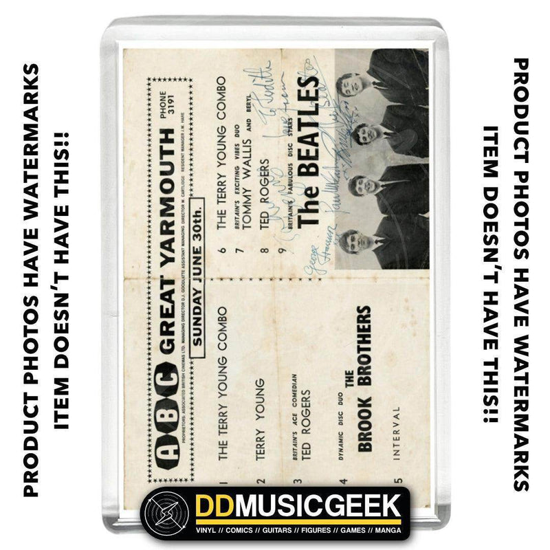 The Beatles, ABC Theatre, Great Yarmouth - Schedule Print - Small Fridge Magnet - DD Music Geek