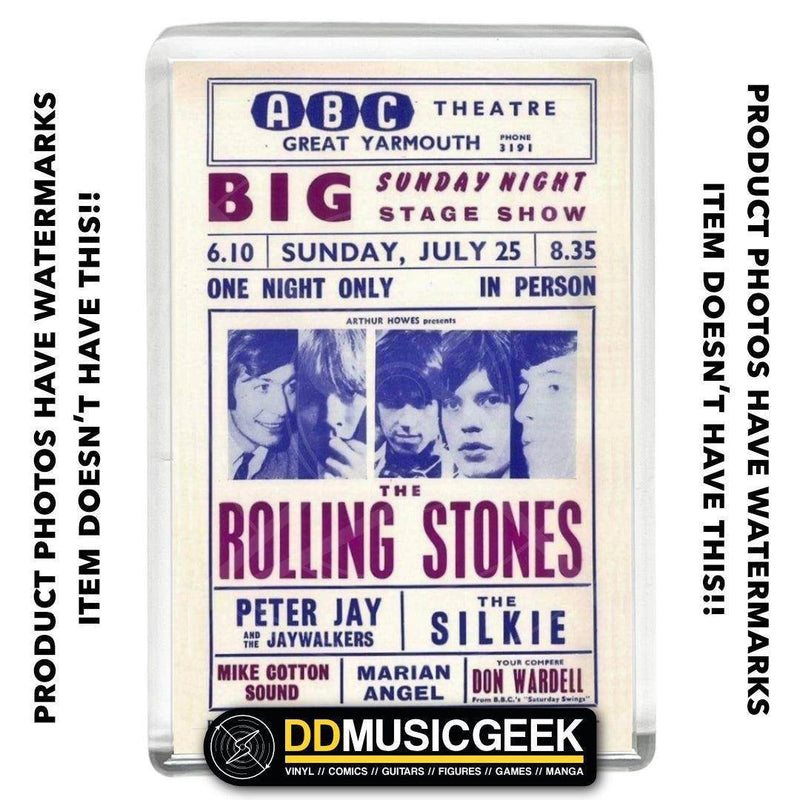 The Rolling Stones, ABC Theatre, Great Yarmouth - Poster Print - Small Fridge Magnet - DD Music Geek