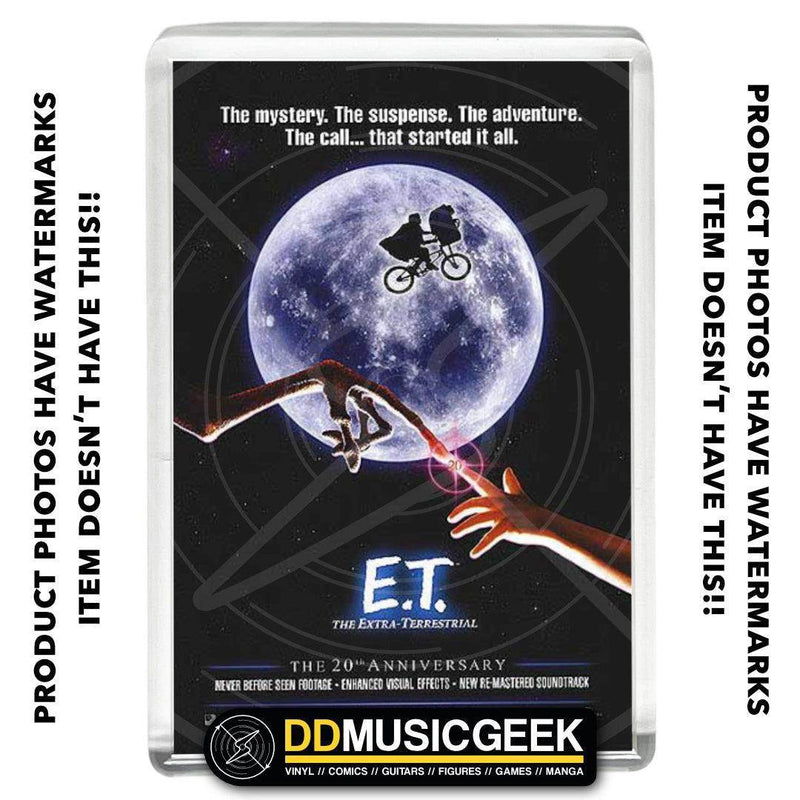ET: The Extra-Terrestrial Movie Poster - Poster Print - Small Fridge Magnet - DD Music Geek