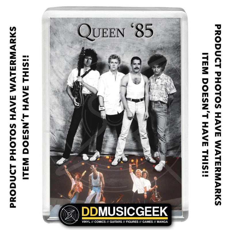 Queen, Live Aid 1985 Backstage - Photo Montage Print - Small Fridge Magnet - DD Music Geek