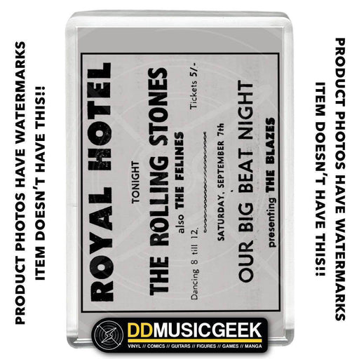 The Rolling Stones, Royal Hotel, Lowestoft, 7th September - Newspaper Print - Small Fridge Magnet - DD Music Geek