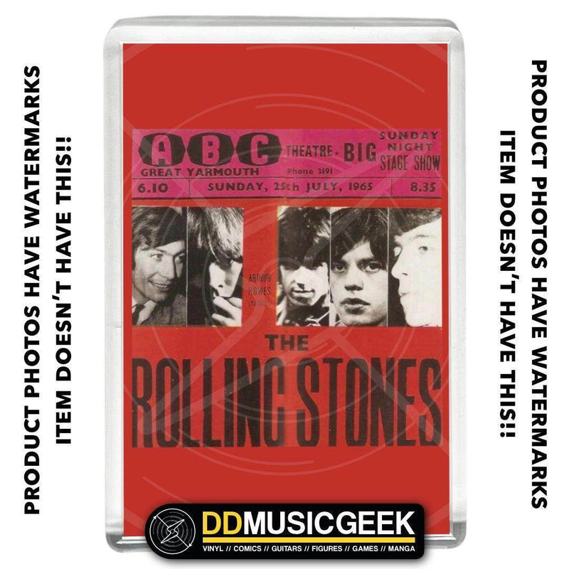 The Rolling Stones, ABC Theatre, Great Yarmouth - Poster Print - Small Fridge Magnet - DD Music Geek
