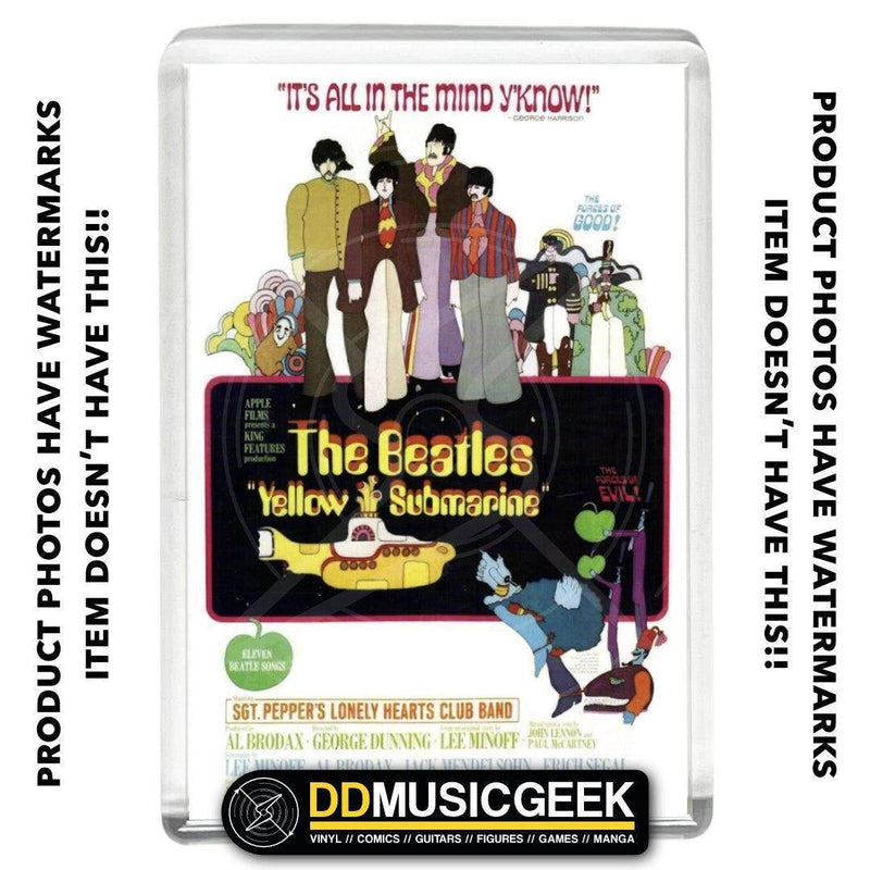 The Beatles, The Yellow Submarine - Movie Poster Print - Small Fridge Magnet - DD Music Geek