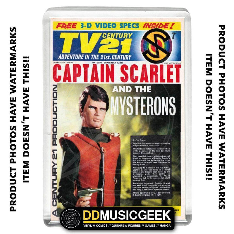 TV21 Captain Scarlet Cover - Print - Small Fridge Magnet - DD Music Geek