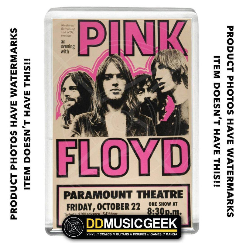 Pink Floyd, Paramount Theatre, 22nd October - Poster Print - Small Fridge Magnet - DD Music Geek